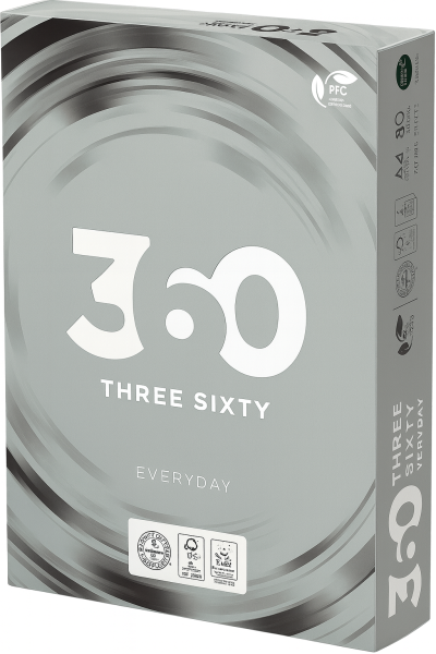 Canon EveryDay 360°, A4, 80g, 500 Blatt, Staffelpreis bei Abnahme von 100.000 Blatt - 1 Palette = 200 Pack