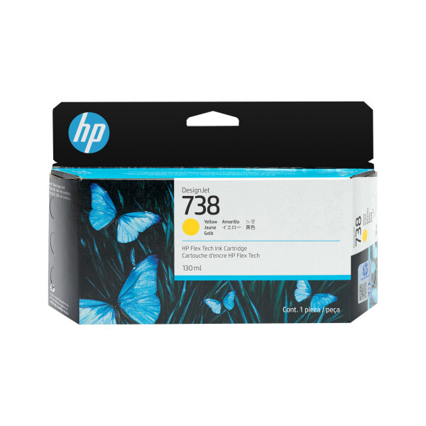 HP Tinte 498N7A  No.738 yellow 130ml