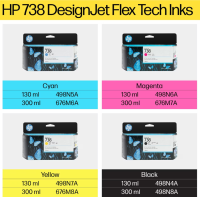 HP Tinte 676M8A No.738 yellow 300ml