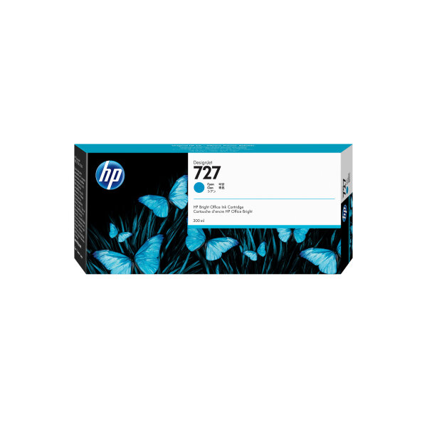 HP Tinte F9J76A No.727 cyan 300ml