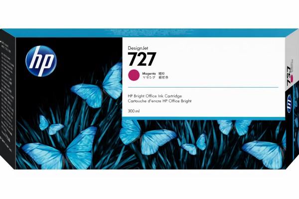 HP Tinte F9J77A No.727 magenta 300ml