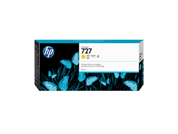 HP Tinte F9J78A No.727 yellow 300ml