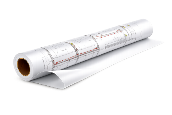 Plotter-Transparent 110-115g/m², 610mm x 50m, 24", 2"-Kern