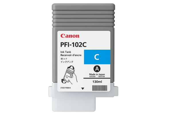 CANON Tinte PFI-102C cyan 130ml, 0896B001