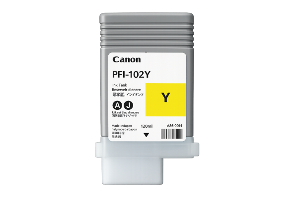 CANON Tinte PFI-102Y yellow 130ml, 0898B001