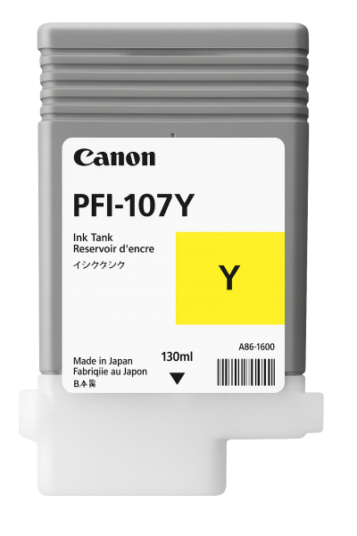 CANON Tinte PFI-107Y yellow 130ml, 6708B001