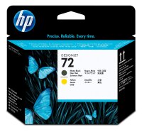 HP Druckkpf C9384A No.72 mattschwarz/gelb