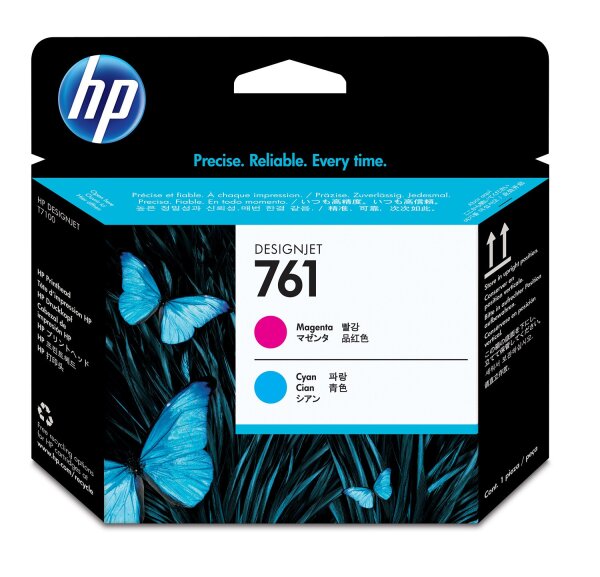 HP Druckkopf No.761, CH646A cyan/magenta