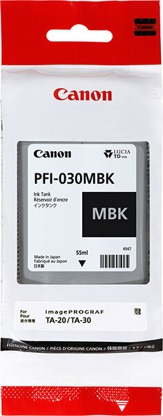 CANON Tinte PFI-030MBK mattschwarz 55ml, 3488C001