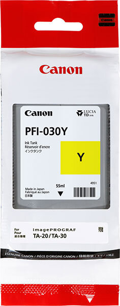 CANON Tinte PFI-030Y yellow 55ml, 3492C001